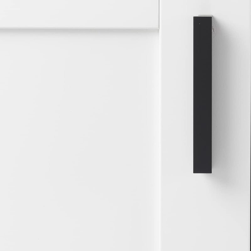 Hickory Hardware 1 Pack Solid Core Kitchen Cabinet Pulls, Luxury Cabinet Handles, Hardware for Doors & Dresser Drawers, 3 Inch Hole Center, Flat Onyx, Streamline Collection - Image 3